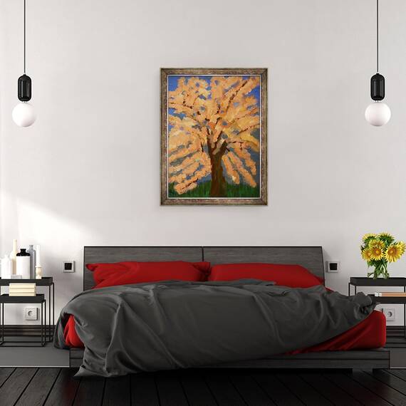 Tablou inramat - Cosima Duggal - Floare de cires, 60 x 80 cm - 3- Roveli