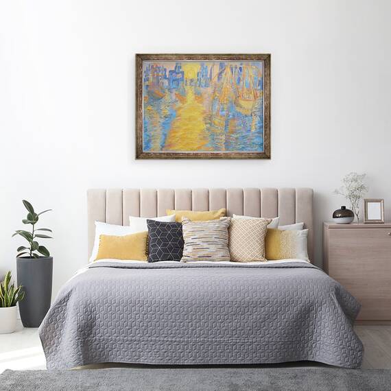 Tablou inramat - Cosima Duggal - orizontul Londrei, 60 x 80 cm - 3- Roveli