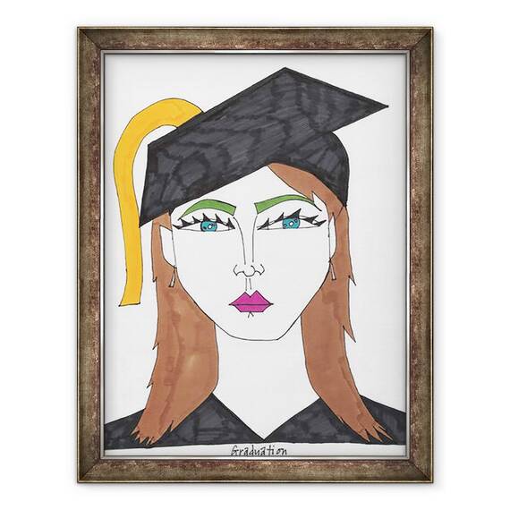 Tablou inramat - Daisy de Villeneuve - Absolvire, 60 x 80 cm - - Roveli
