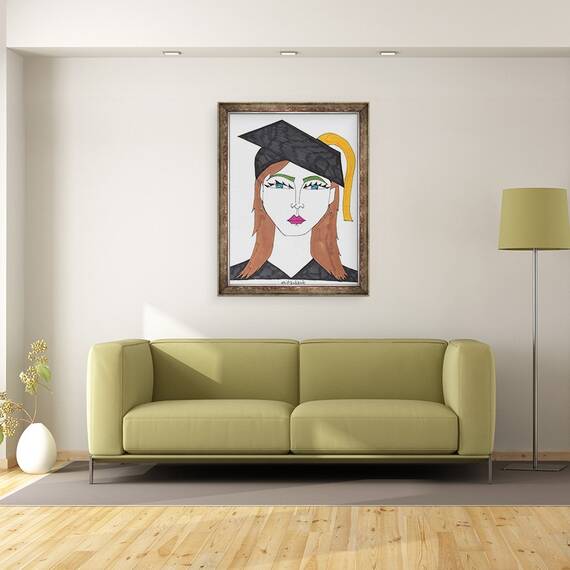 Tablou inramat - Daisy de Villeneuve - Absolvire, 60 x 80 cm - 2- Roveli