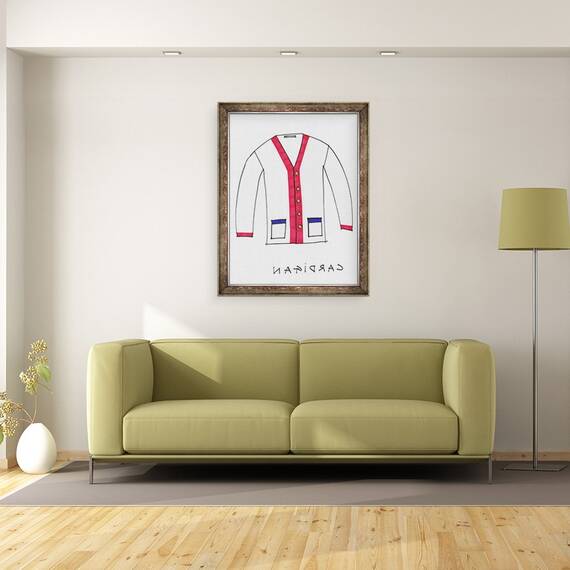Tablou inramat - Daisy de Villeneuve - Cardigan, 60 x 80 cm - 2- Roveli