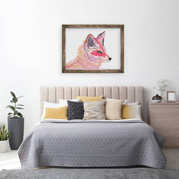 Tablou inramat - Daisy de Villeneuve - Fox, 60 x 80 cm - 3- Roveli