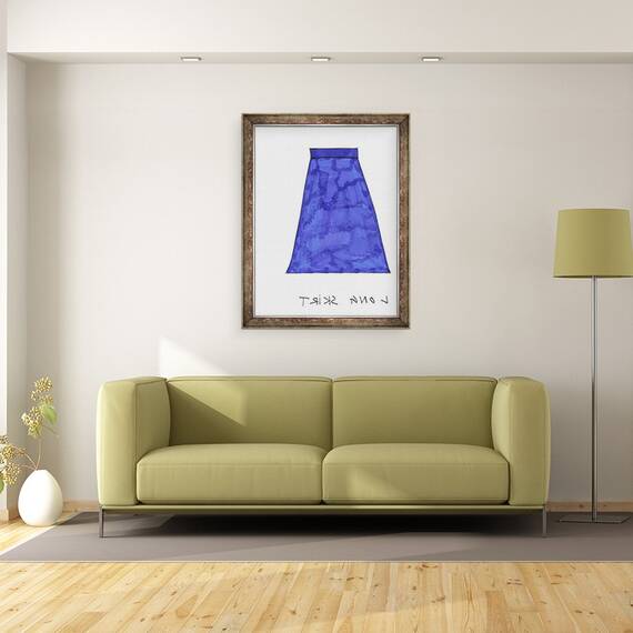 Tablou inramat - Daisy de Villeneuve - Fusta lunga, 60 x 80 cm - 2- Roveli