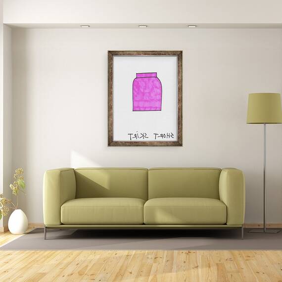 Tablou inramat - Daisy de Villeneuve - Fusta scurta, 60 x 80 cm - 2- Roveli