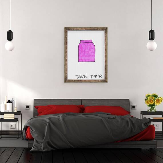 Tablou inramat - Daisy de Villeneuve - Fusta scurta, 60 x 80 cm - 3- Roveli