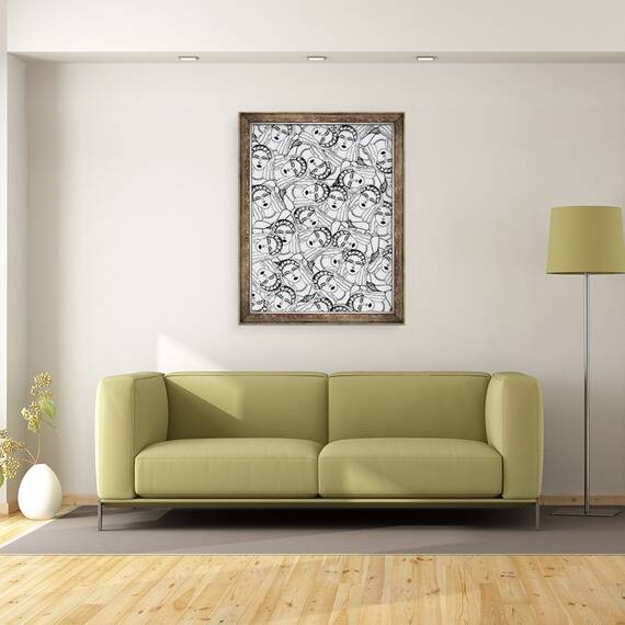 Tablou inramat - Daisy de Villeneuve - mireasa, 60 x 80 cm - 2- Roveli