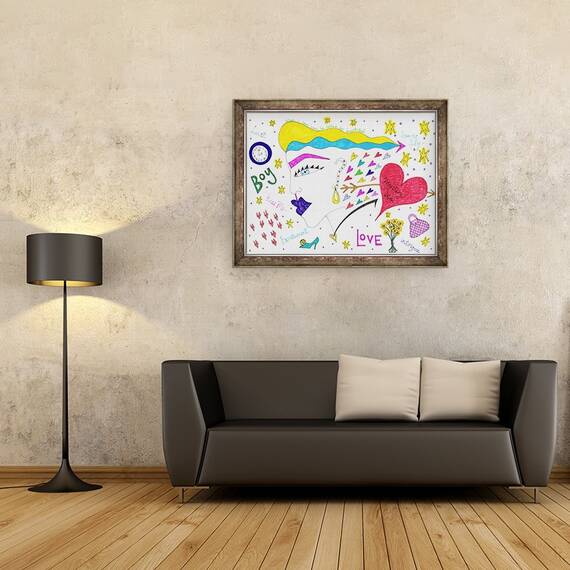 Tablou inramat - Daisy de Villeneuve - Sparks Fly, 60 x 80 cm - 2- Roveli