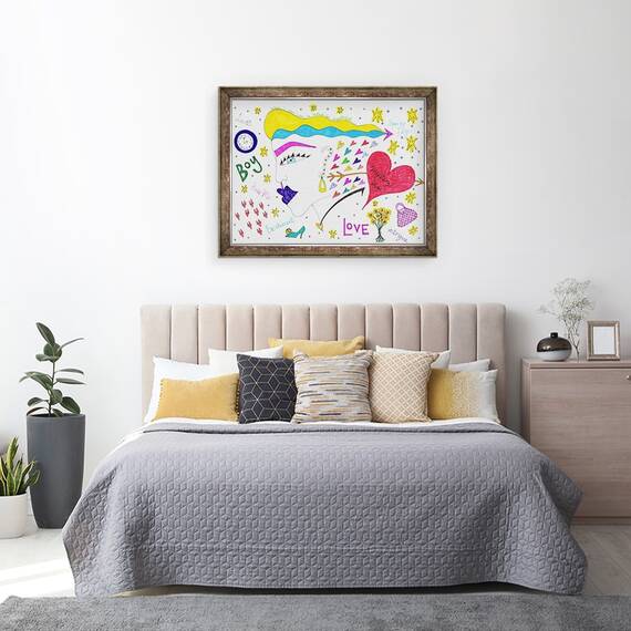 Tablou inramat - Daisy de Villeneuve - Sparks Fly, 60 x 80 cm - 3- Roveli