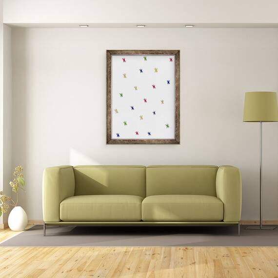 Tablou inramat - Daisy de Villeneuve - Stele mici colorate, 60 x 80 cm - 2- Roveli