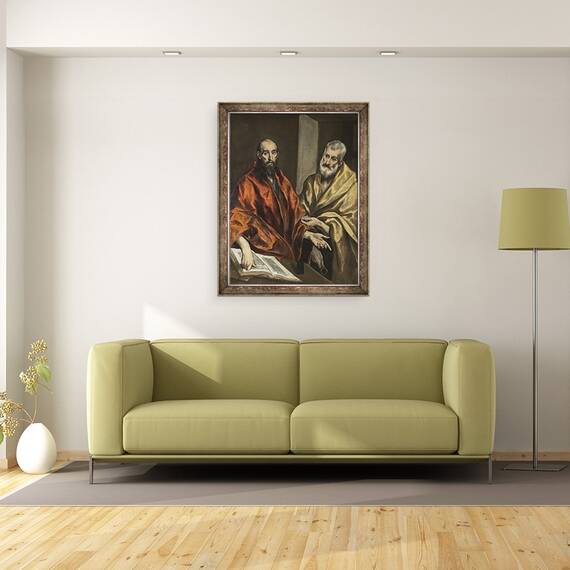 Tablou inramat - El Greco - Sfantul Petru si Sfantul Pavel, 60 x 80 cm - 2- Roveli
