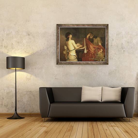 Tablou inramat - Ernst Josephson - David si Saul, 60 x 80 cm - 2- Roveli