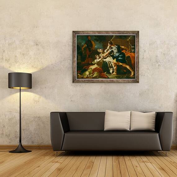 Tablou inramat - Francesco Solimena - Moartea lui Messalina, 60 x 80 cm - 2- Roveli