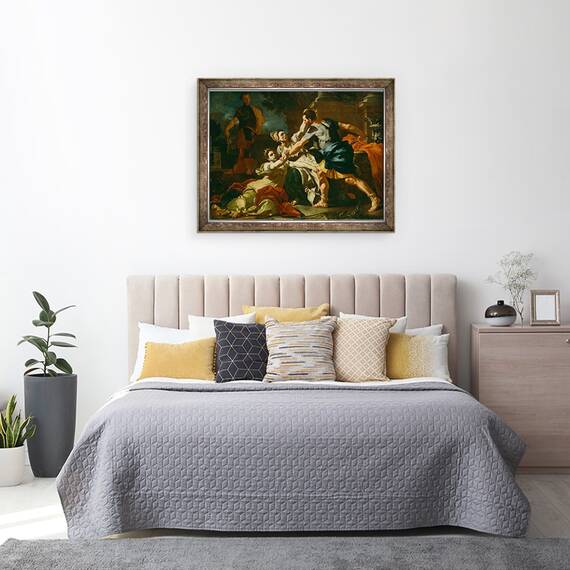 Tablou inramat - Francesco Solimena - Moartea lui Messalina, 60 x 80 cm - 3- Roveli