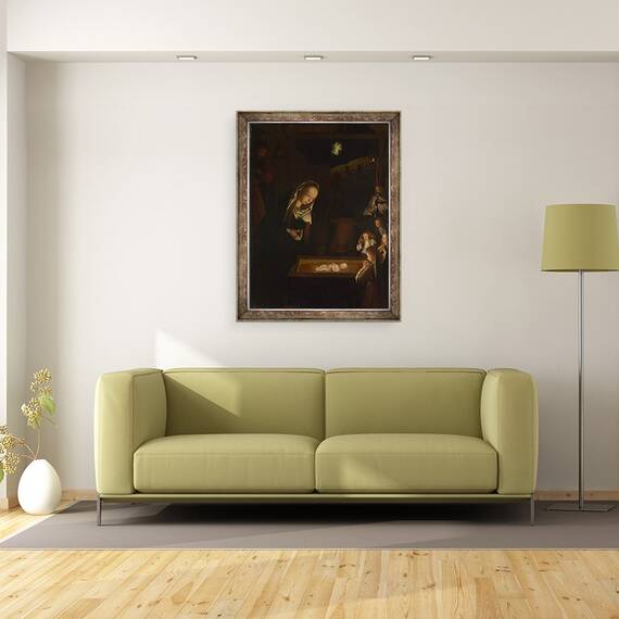 Tablou inramat - Geertgen tot Sint Jans - Nasterea Nasterii noaptea, 60 x 80 cm - 2- Roveli