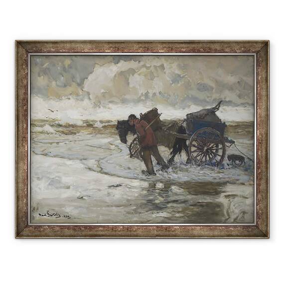 Tablou inramat - Hans von Bartels - La Dune, 60 x 80 cm - - Roveli
