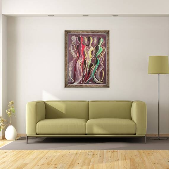 Tablou inramat - Ikahl Beckford - Miscarea, 60 x 80 cm - 2- Roveli