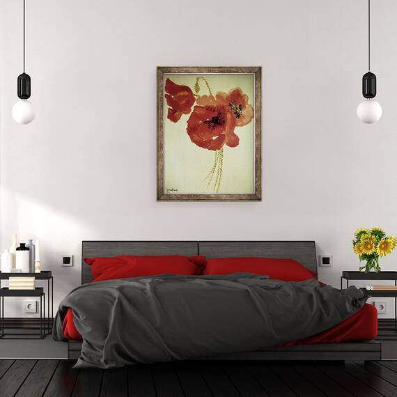 Tablou inramat - Joan Thewsey - Maci din lanul de porumb, 60 x 80 cm - 3- Roveli