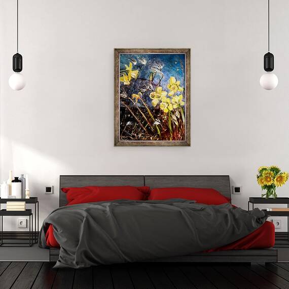 Tablou inramat - jocasta shakespeare - narcise salbatice, 60 x 80 cm - 3- Roveli