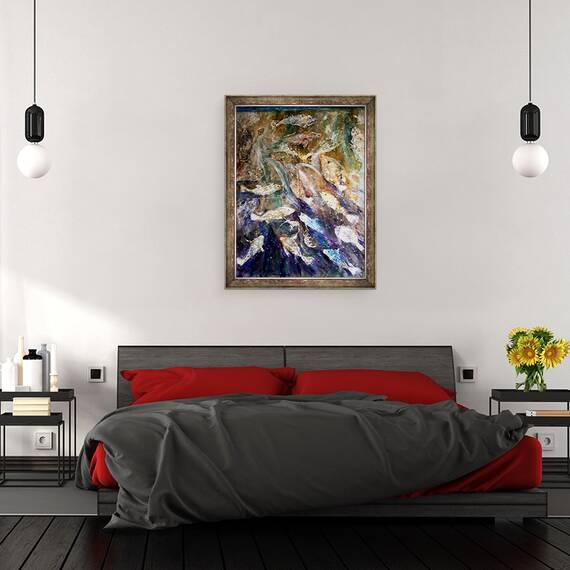 Tablou inramat - jocasta shakespeare - Peste in crestere, 60 x 80 cm - 3- Roveli