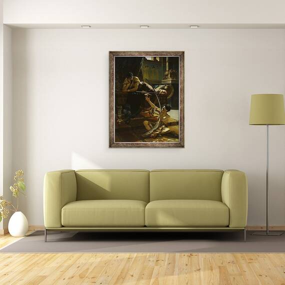 Tablou inramat - Julius Kronberg - David si Saul, 60 x 80 cm - 2- Roveli