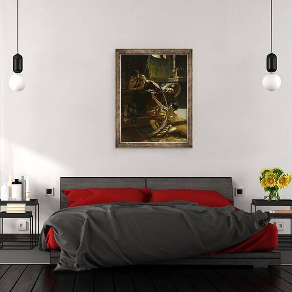 Tablou inramat - Julius Kronberg - David si Saul, 60 x 80 cm - 3- Roveli
