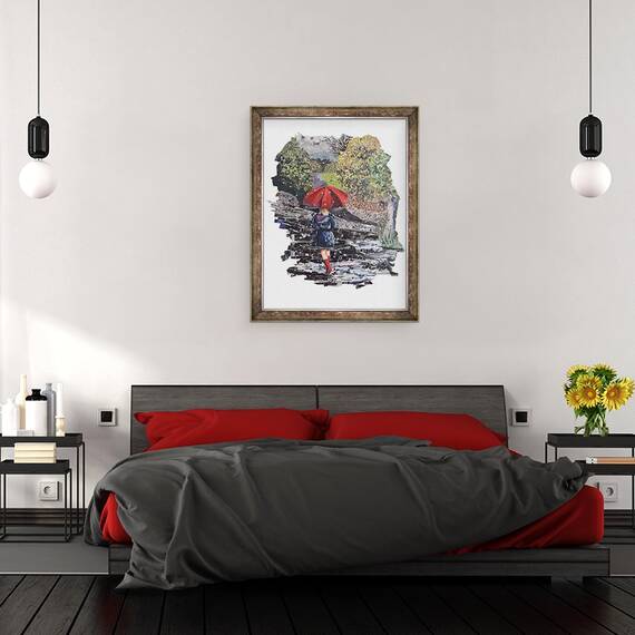 Tablou inramat - Kirstie Adamson - Aprilie Dusuri, 60 x 80 cm - 3- Roveli