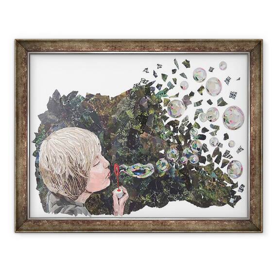 Tablou inramat - Kirstie Adamson - Bule, 60 x 80 cm - - Roveli