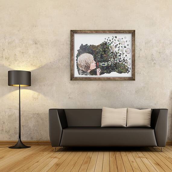 Tablou inramat - Kirstie Adamson - Bule, 60 x 80 cm - 2- Roveli