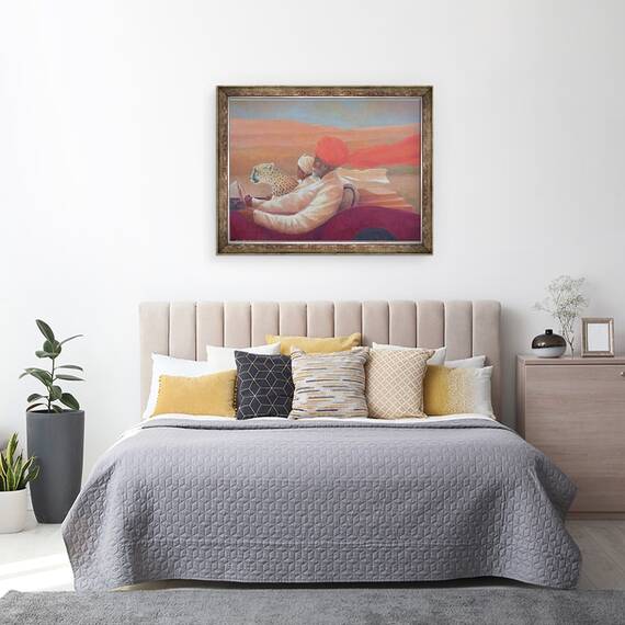 Tablou inramat - Lincoln Seligman - Maharaja si Cutie, 60 x 80 cm - 3- Roveli