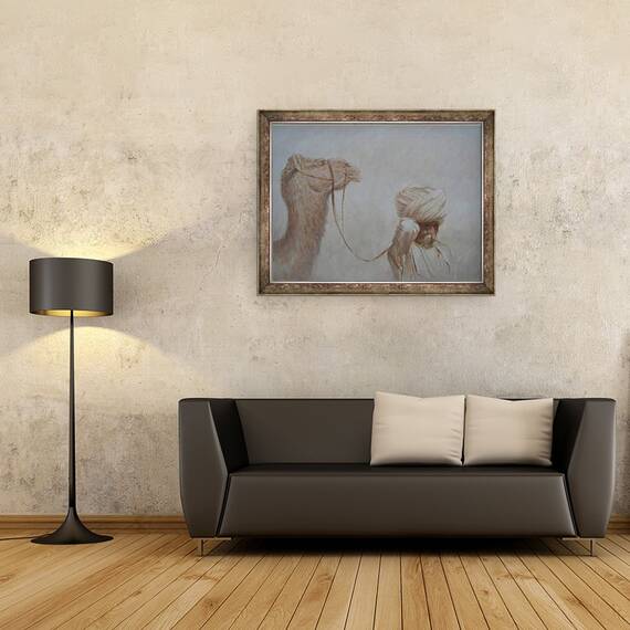 Tablou inramat - Lincoln Seligman - Omul de conducere Camel, 60 x 80 cm - 2- Roveli