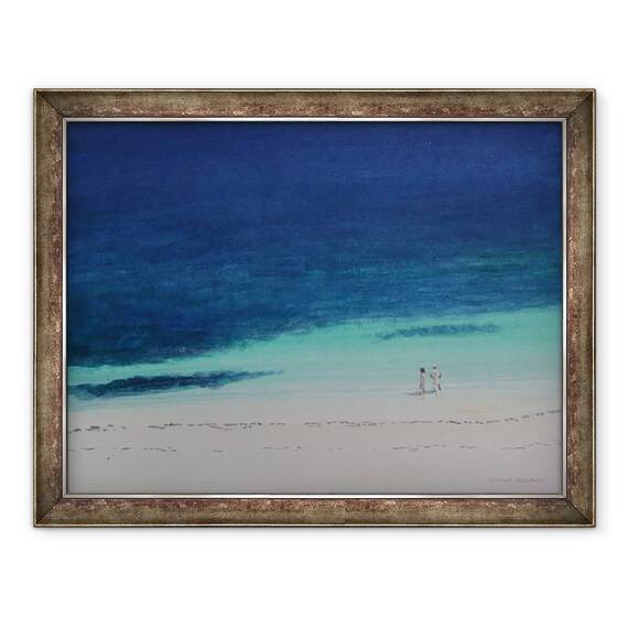 Tablou inramat - Lincoln Seligman - Plaja Kilifi II, 60 x 80 cm - - Roveli