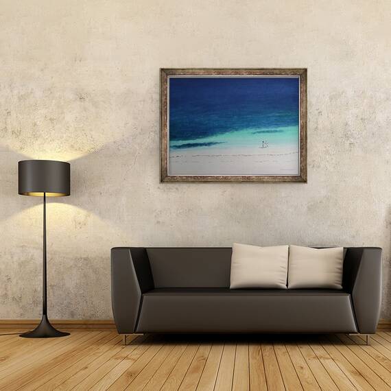 Tablou inramat - Lincoln Seligman - Plaja Kilifi II, 60 x 80 cm - 2- Roveli