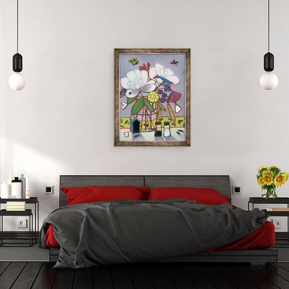 Tablou inramat - Megan Moore - Natura moarta cu Box Elder, 60 x 80 cm - 3- Roveli