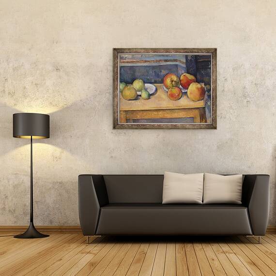 Tablou inramat - Paul Cezanne - Natura moarta cu mere si pere, 60 x 80 cm - 2- Roveli