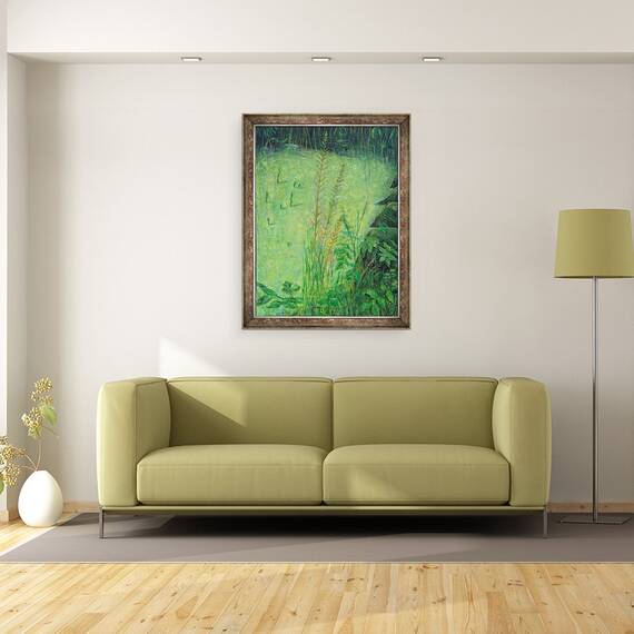 Tablou inramat - Ruth Addinall - Studiu in verde, 60 x 80 cm - 2- Roveli