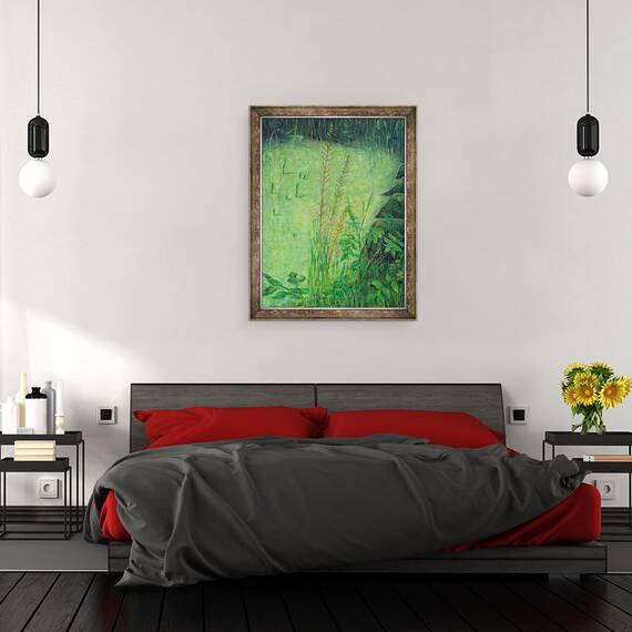 Tablou inramat - Ruth Addinall - Studiu in verde, 60 x 80 cm - 3- Roveli