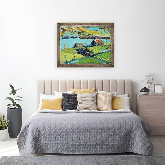Tablou inramat - Sara Hayward - Ferma II, 60 x 80 cm - 3- Roveli