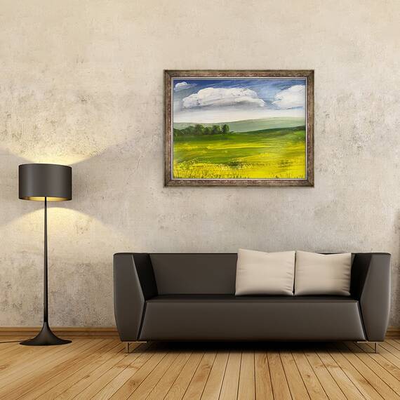 Tablou inramat - Sarah Thompson-Engels - Peisaj vara II, 60 x 80 cm - 2- Roveli