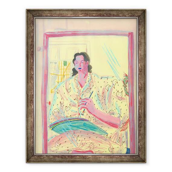 Tablou inramat - Sol Jeong - Autoportret, 60 x 80 cm - - Roveli