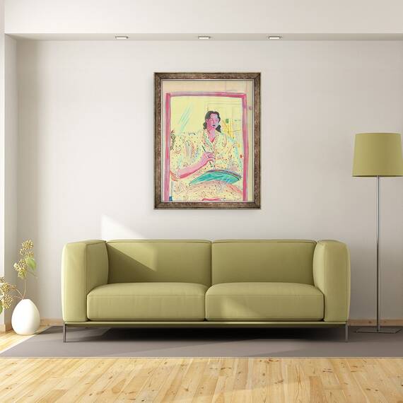 Tablou inramat - Sol Jeong - Autoportret, 60 x 80 cm - 2- Roveli