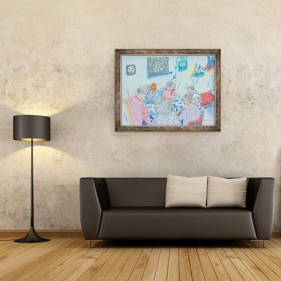 Tablou inramat - Sol Jeong - Club de desen, 60 x 80 cm - 2- Roveli