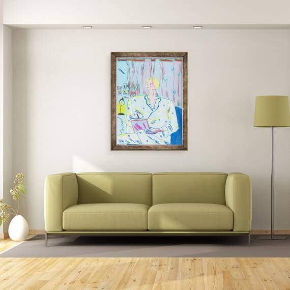 Tablou inramat - Sol Jeong - Elaine in Pijama, 60 x 80 cm - 2- Roveli