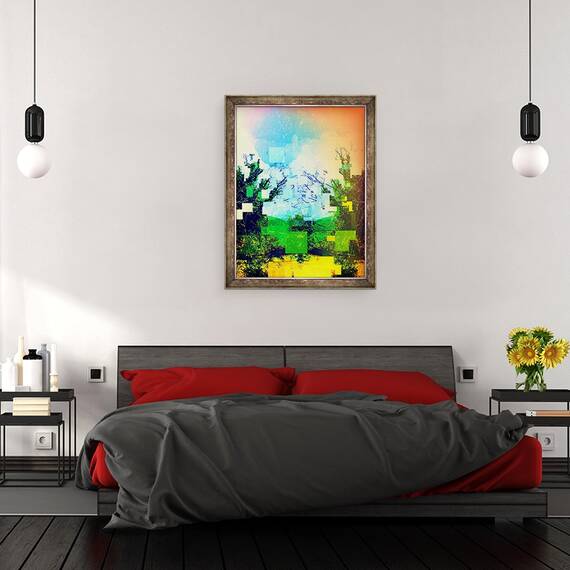 Tablou inramat - Sylver Bernat - in padure, 2018, 60 x 80 cm - 3- Roveli