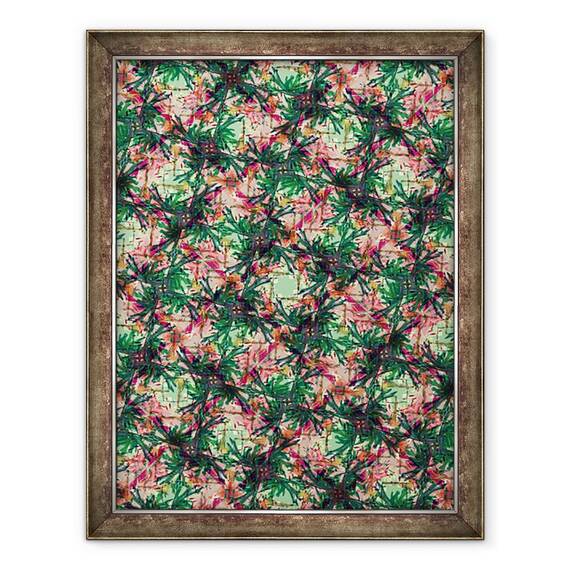 Tablou inramat - Tara Whitehead - Palmier tropical, 60 x 80 cm - - Roveli