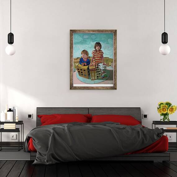 Tablou inramat - Thomas MacGregor - Las Cochabambinas, 60 x 80 cm - 3- Roveli