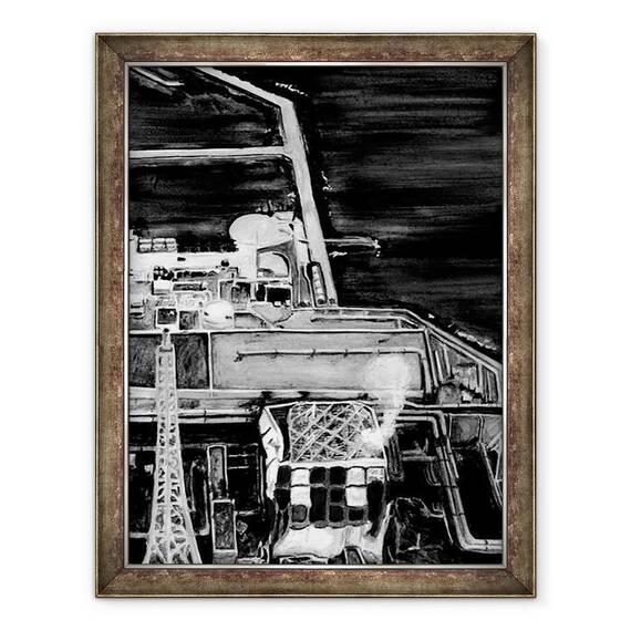 Tablou inramat - Tomoko FURUYA - Accident la centrala nucleara, 2014, 60 x 80 cm - - Roveli