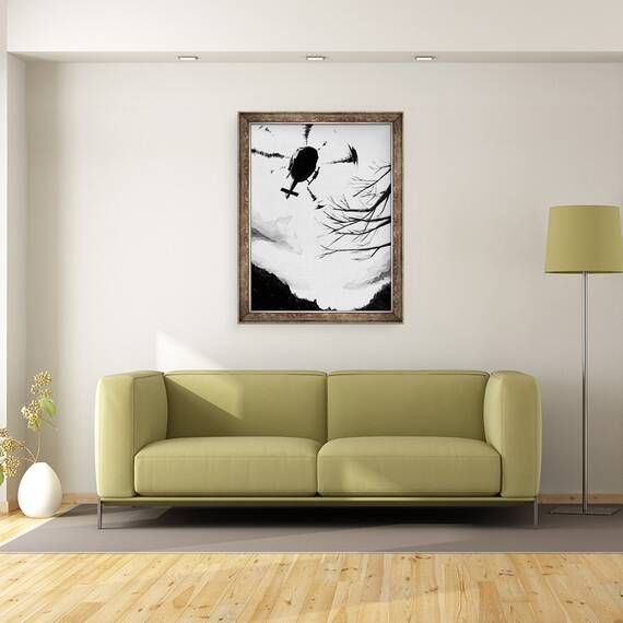 Tablou inramat - Tomoko FURUYA - elicopter, 2014, 60 x 80 cm - 2- Roveli