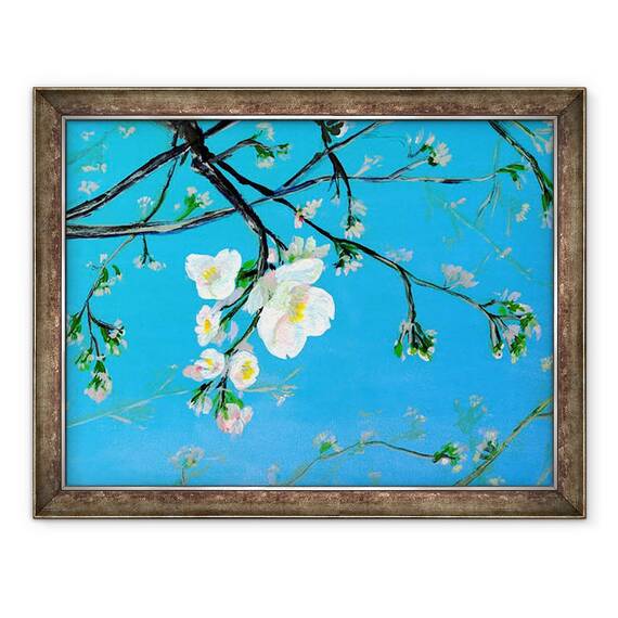 Tablou inramat - Tomoko FURUYA - Flori de cires I, 60 x 80 cm - - Roveli