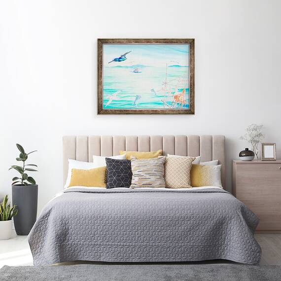 Tablou inramat - Tomoko FURUYA - ilustratie coperta carte, 60 x 80 cm - 3- Roveli