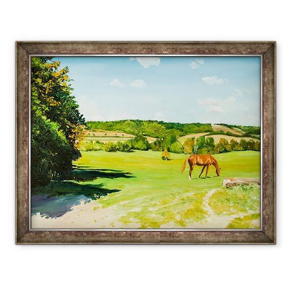 Tablou inramat - Tony Fandino - Cai la pasunat III, 60 x 80 cm - - Roveli